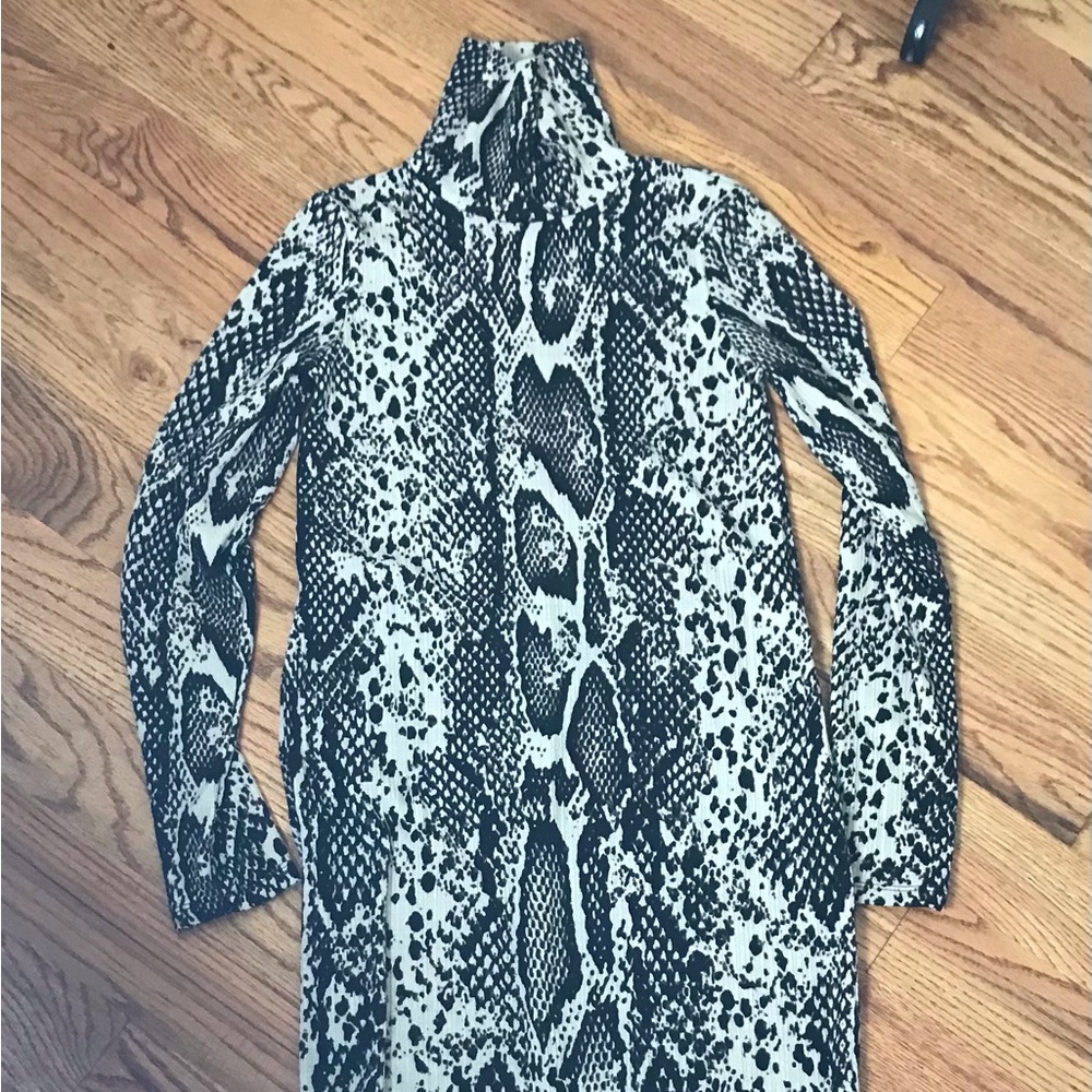 Zara Snake Pattern Midi Dress